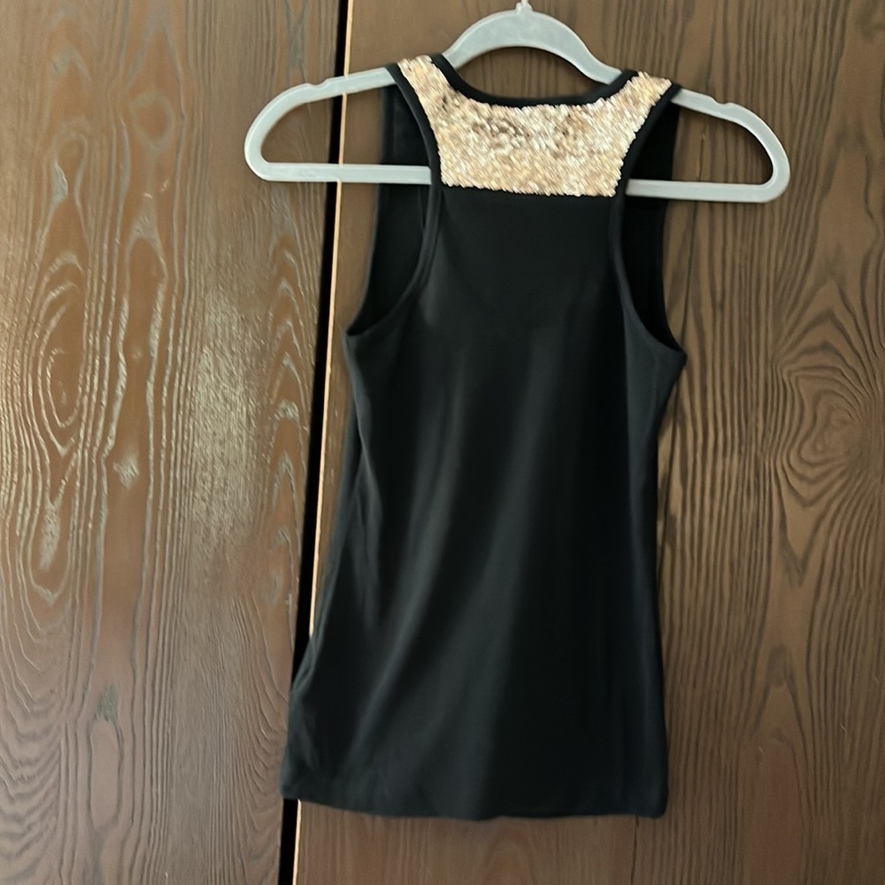 Lascana sleeveless black with gold sequins. Size Small. NWT - Picture 5 of 9